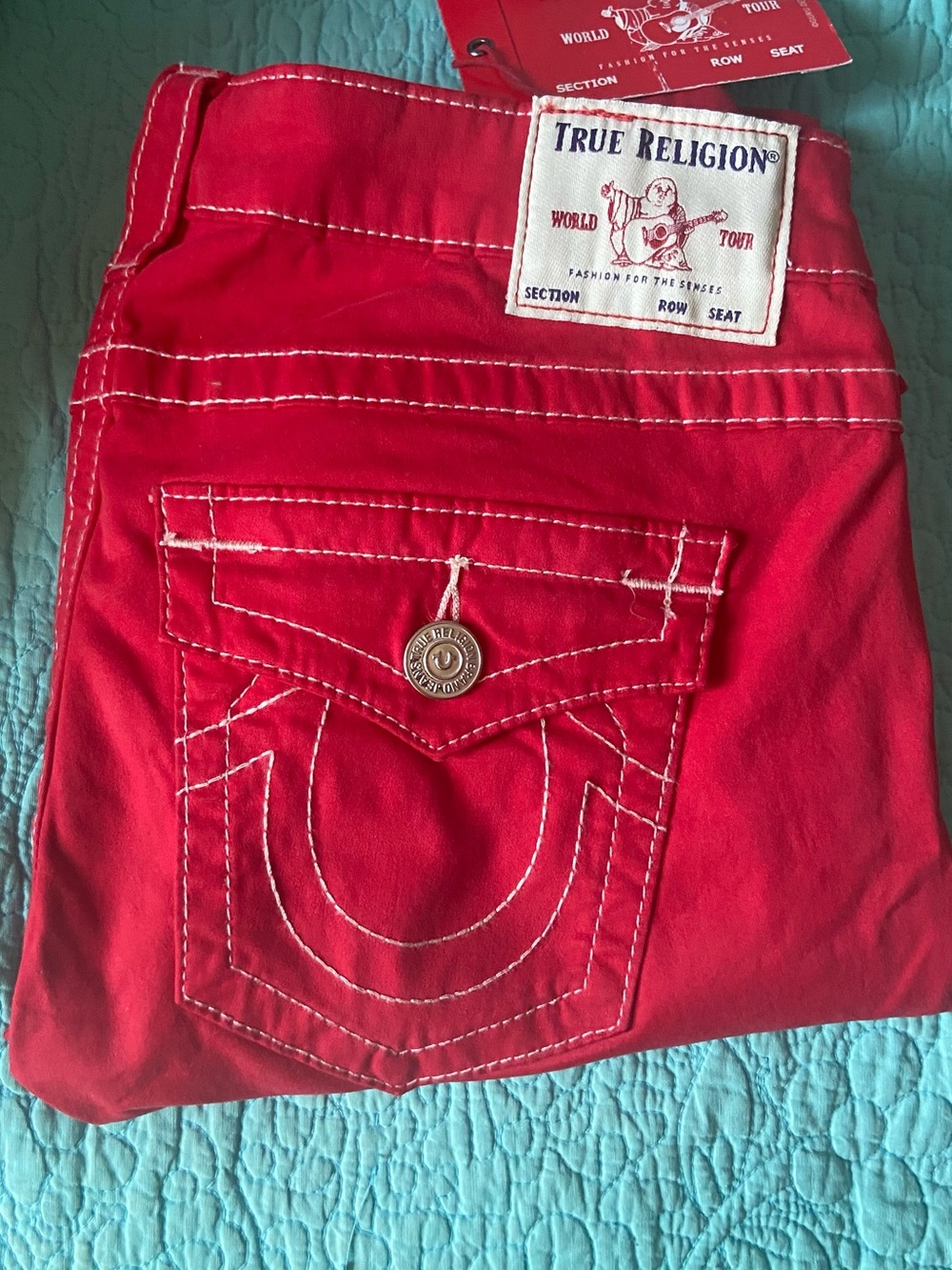 True Religion Red Stella Skinny Jeans - Picture 5 of 7